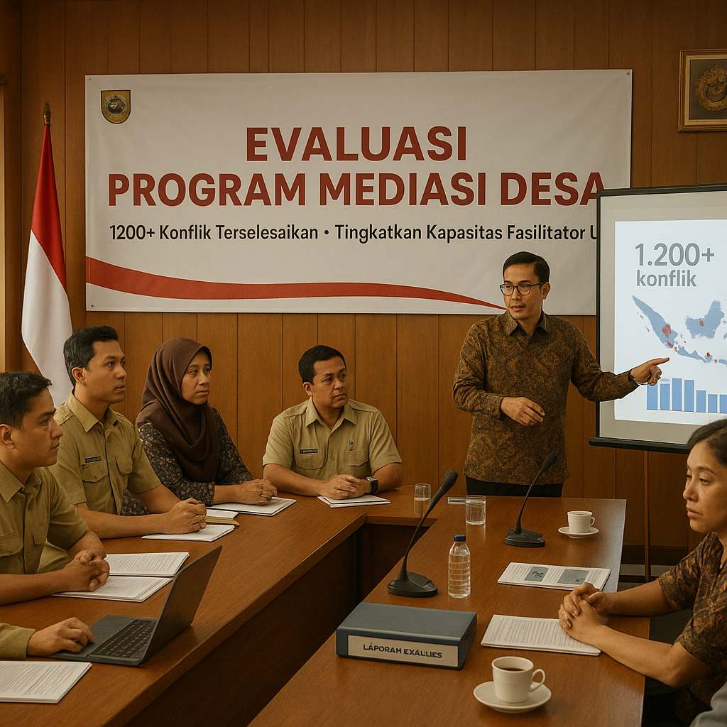Pemerintah Evaluasi Program Mediasi Desa, Tingkatkan Kapasitas Fasilitator Lokal