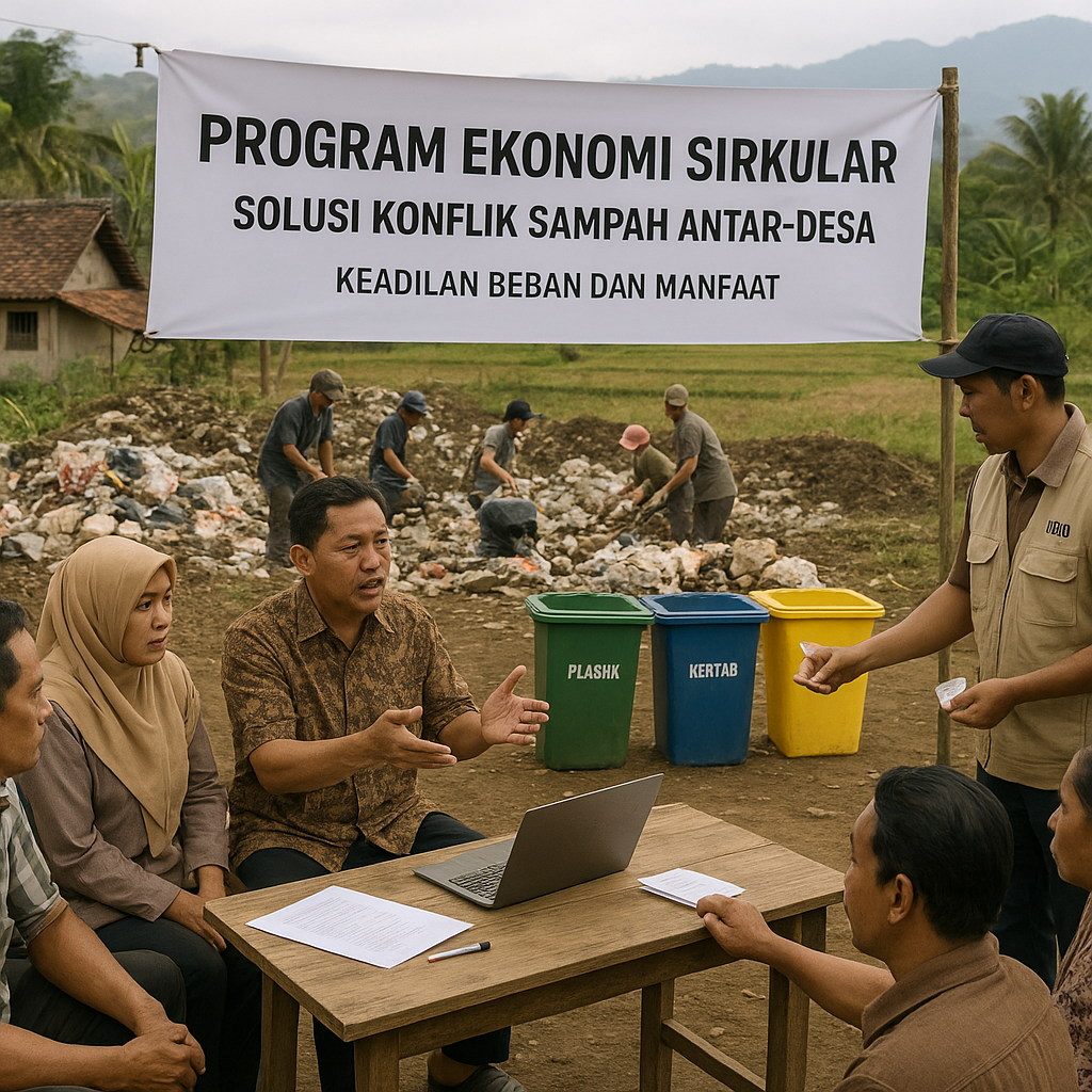 Program 'Ekonomi Sirkular' Diusulkan sebagai Solusi Konflik Sampah Antar-Desa di Jawa Barat